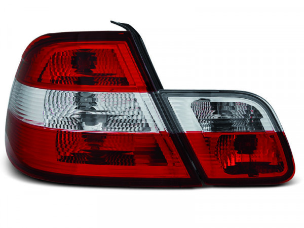 Tail Lights Red White Fits Bmw E46 04.99-03.03 Coupe
