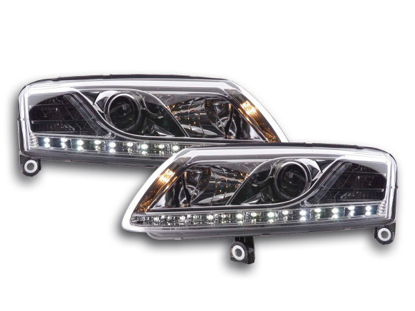 Daylight headlight Audi A6 type 4F Yr. 04-08 chrome