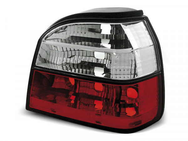 Tail Lights Red White Fits Vw Golf 3 09.91-08.97