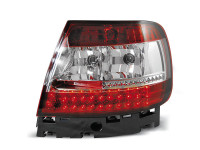 Led Tail Lights Red White Fits Audi A4 B5 11.94-09.00 Led Tail Lights Red White Fits Audi A4 B5 11.94-09.00