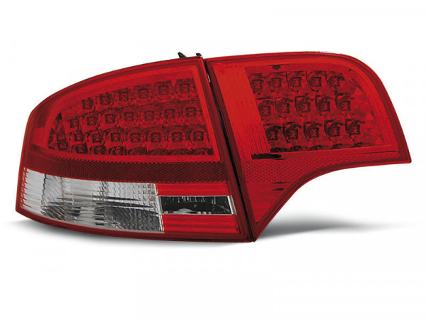 Led Tail Lights Red White Fits Audi A4 B7 11.04-11.07 Sedan