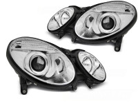 Headlights Chrome Fits Mercedes W211 E-klasa 05.06-09 Headlights Chrome Fits Mercedes W211 E-klasa 05.06-09