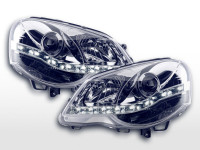 DRL Daylight headlight VW Polo 4 9N3 chrome DRL Daylight headlight VW Polo 4 9N3 chrome