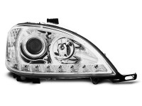 Headlights Daylight Chrome Fits Mercedes W163 Ml M-klasa 09.01-05  Headlights Daylight Chrome Fits Mercedes W163 Ml M-klasa 09.01-05