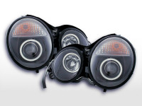 Headlight Mercedes E-Classe type W210 Yr. 95-98 black RHD Headlight Mercedes E-Classe type W210 Yr. 95-98 black RHD