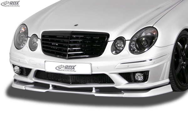 RDX Front Spoiler VARIO-X for MERCEDES E-class W211 AMG 2006-2009 (Fit for AMG and Cars with AMG Frontbumper) Front Lip Splitter