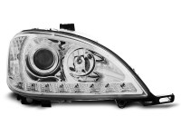 Headlights Daylight Chrome Fits Mercedes W163 Ml M-klasa 03.98-08.01  Headlights Daylight Chrome Fits Mercedes W163 Ml M-klasa 03.98-08.01