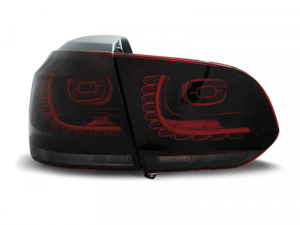 Led Tail Lights Red Smoke Fits Vw Golf 6 10.08-12