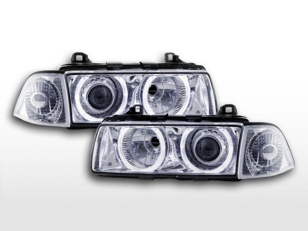 headlight Angel Eyes BMW serie 3 Coupe type E36 Yr. 92-98 chrome Xenon