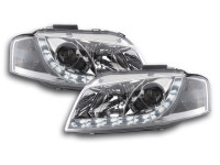 DRL Daylight headlight Audi A3 type 8P Yr. 03-08 chrome DRL Daylight headlight Audi A3 type 8P Yr. 03-08 chrome