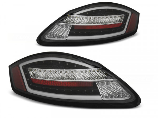 Led Tail Lights Black Seq Fits Porsche Boxster / Cayman 987 05-08