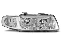 Headlights Angel Eyes Chrome Fits Seat Leon / Toledo 04.99-08.04 Headlights Angel Eyes Chrome Fits Seat Leon / Toledo 04.99-08.04