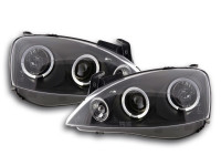 headlight Opel Corsa C Yr. 01-06 black headlight Opel Corsa C Yr. 01-06 black