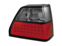 Led Tail Lights Red Smoke Fits Vw Golf 2 08.83-08.91 Led Tail Lights Red Smoke Fits Vw Golf 2 08.83-08.91