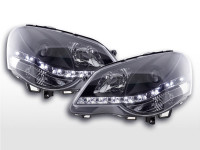 Daylight headlight VW Polo type 9N3 Yr. 05-09 black RHD Daylight headlight VW Polo type 9N3 Yr. 05-09 black RHD