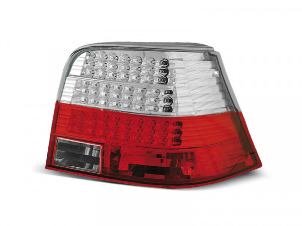Led Tail Lights Red White Fits Vw Golf 4 09.97-09.03