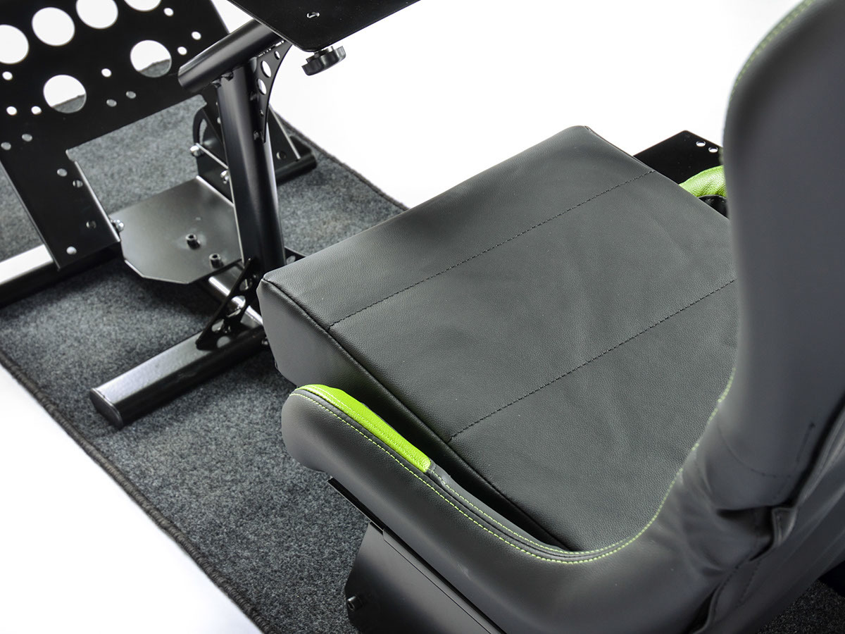 FK Gamesitz Spielsitz Rennsimulator eGaming Seats Suzuka schwarz/grün mit  Teppich, Game Seats, Seats and Seatbelts, Car Tuning