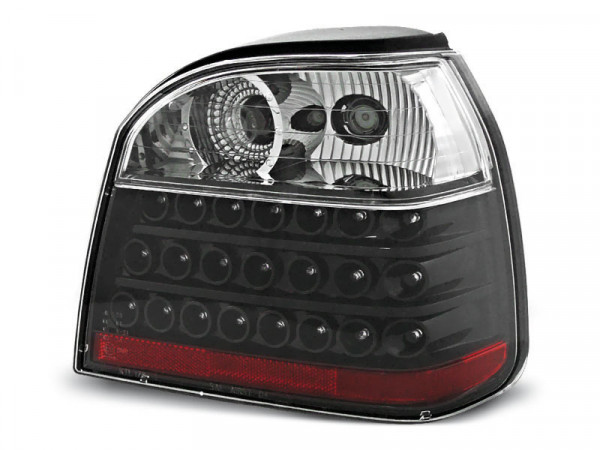 Led Tail Lights Black Fits Vw Golf 3 09.91-08.97