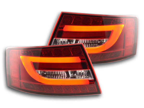 Taillights LED Audi A6 saloon (4F) Yr. 04-08 red/clear