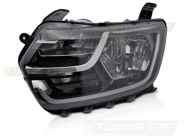 Headlight Black Left Side Tyc Fits Dacia Duster Ii 17-21