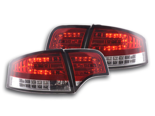 Led Rear lights Audi A4 saloon type 8E Yr. 04-07 red/clear