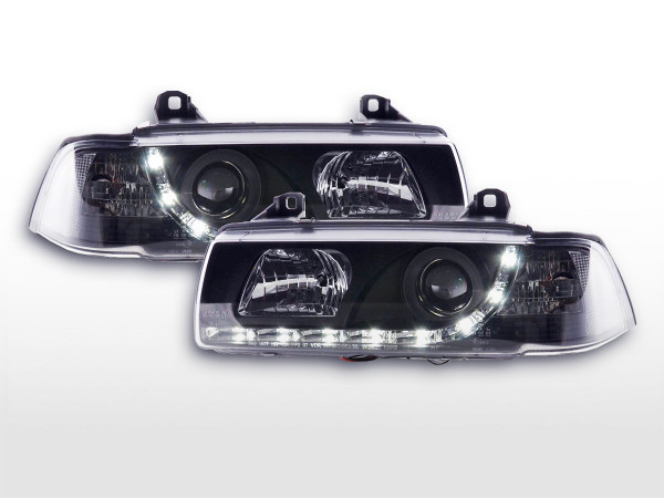 DRL Daylight Headlight BMW serie 3 E36 Coupe/Cabrio black RHD