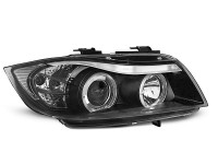 Headlights Angel Eyes Black fits BMW E90/E91 03.05-08.08 Headlights Angel Eyes Black fits BMW E90/E91 03.05-08.08