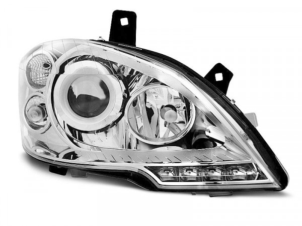 Headlights True Drl Chrome Fits Mercedes Vito W639 10.10-5.14