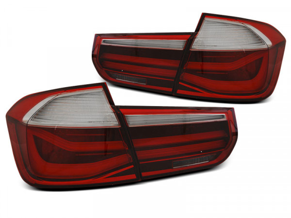 LED Bar Tail Lights Red Smoke fits BMW F30 11-15