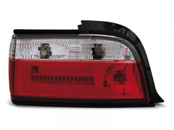 Led Bar Tail Lights Red Whie Fits Bmw E36 12.90-08.99 C/c