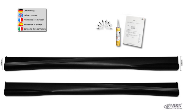 RDX Sideskirts OPEL Corsa D "Turbo"