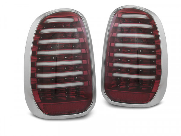 Mini R60 Countryman 10-14 Red White Led Bar
