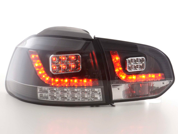 Led Taillights VW Golf 6 type 1K black with Led indicator