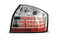 Led Tail Lights Chrome Fits Audi A4 10.00-10.04 Led Tail Lights Chrome Fits Audi A4 10.00-10.04
