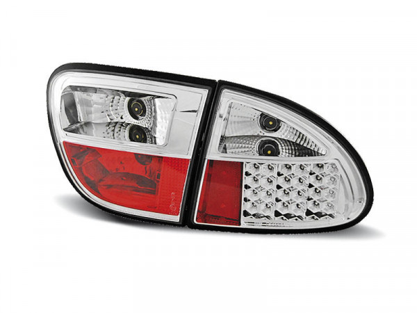 Led Tail Lights Chrome Fits Seat Leon 04.99-08.04