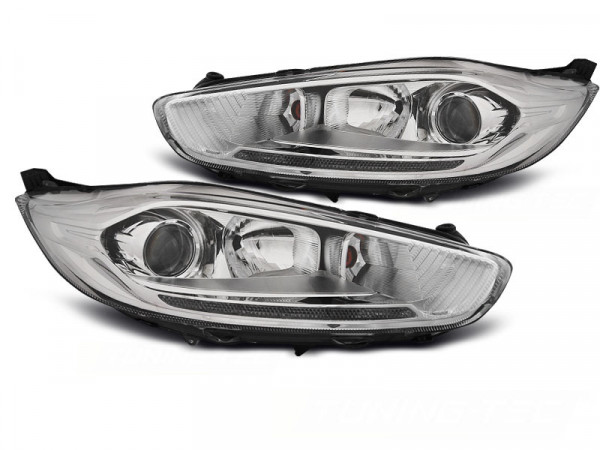 Ford Fiesta Mk7 13-16 Led Drl Chrome
