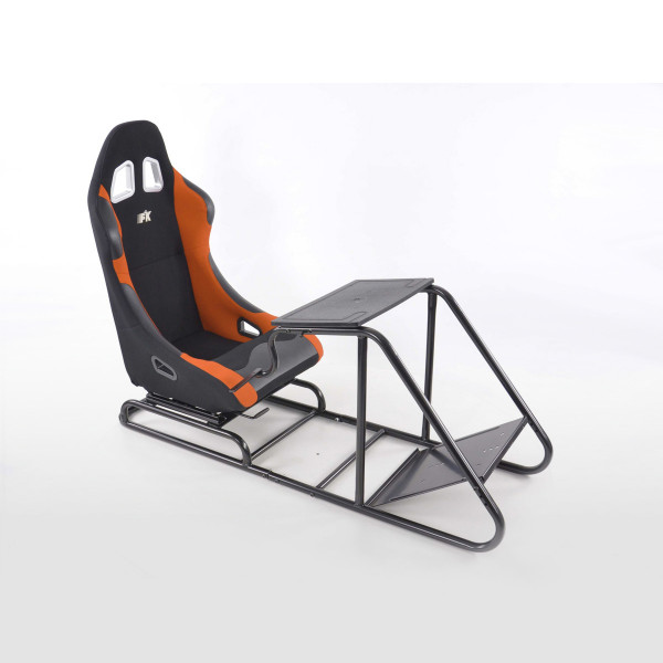 Game Seat for PC and Games console fabric black/orange