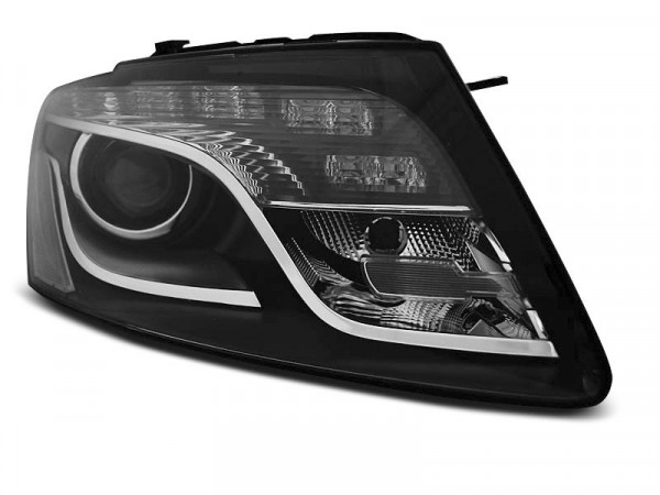 Headlights True Drl Black Fits Audi Q5 11.08 - 09.12