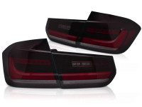 LED Bar Sequential Tail Lights Red Smoke fits BMW F30 11-18 LED Bar Sequential Tail Lights Red Smoke fits BMW F30 11-18