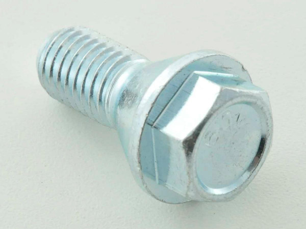 Wheel bolts Set (8 pieces), M14 x 1,5 26mm short head silver